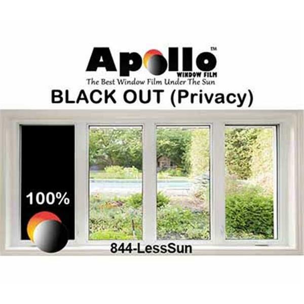 Apollo 100 Percent Blackout 60 in. x 100 ft. Privacy Film BLACKOUT-60